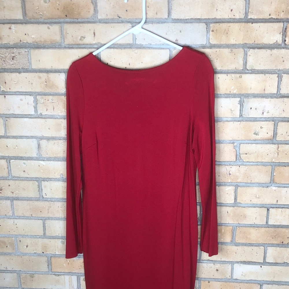 Elegant Red Women's Dress Talbots